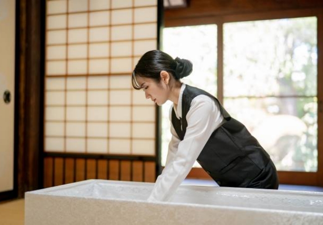 納棺式(略式湯灌)